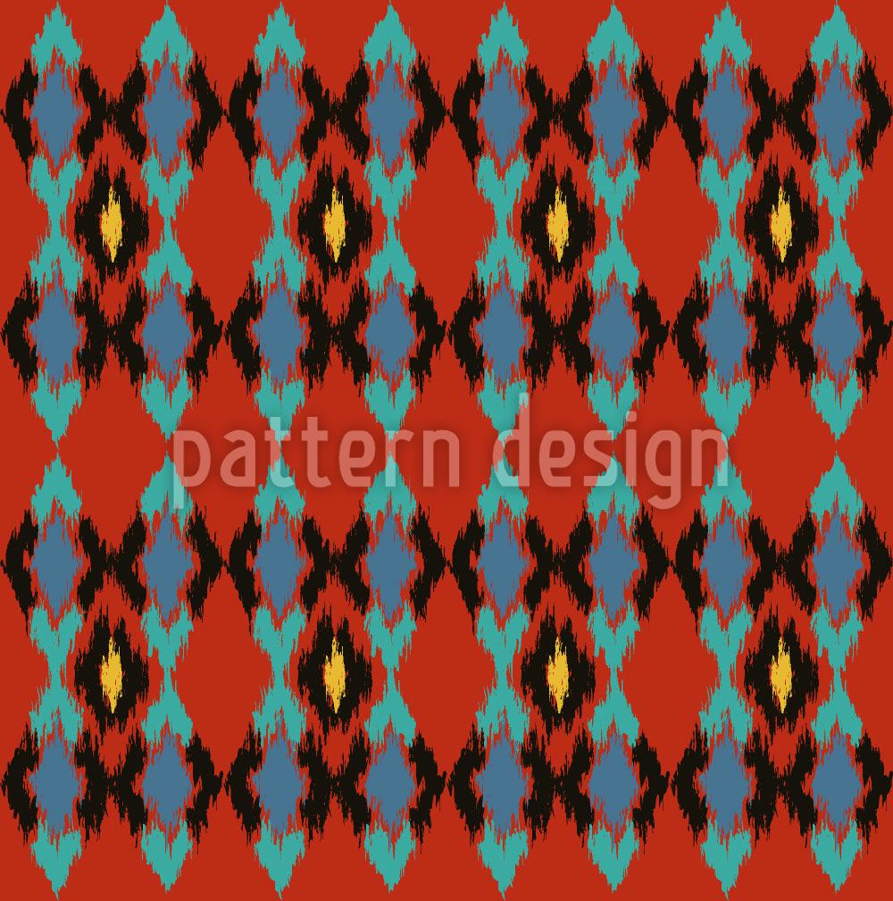 patterned-wallpaper-tribal-dance-fire