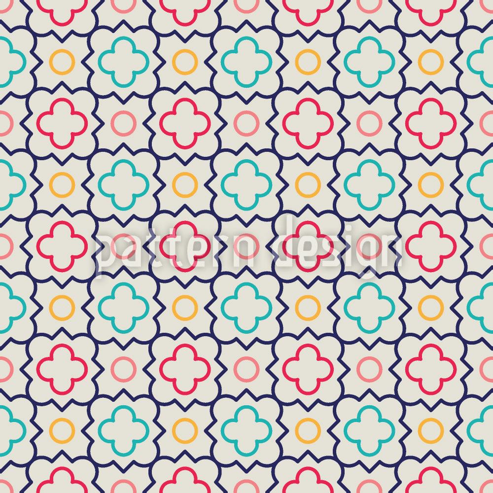 patterned-wallpaper-cute-quatrefoil-flowers