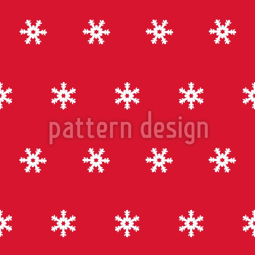 patterned-wallpaper-snow-flakes-white