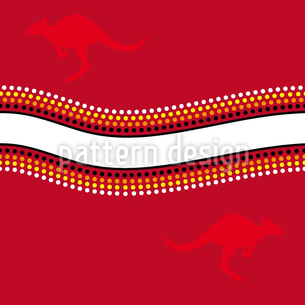 patterned-wallpaper-red-kangaroo