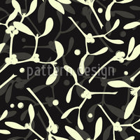 patterned-wallpaper-mistletoe-silhouettes