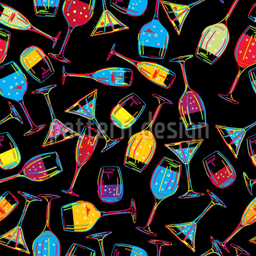 patterned-wallpaper-party-drinks