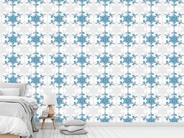 patterned-wallpaper-snowflake-beauty