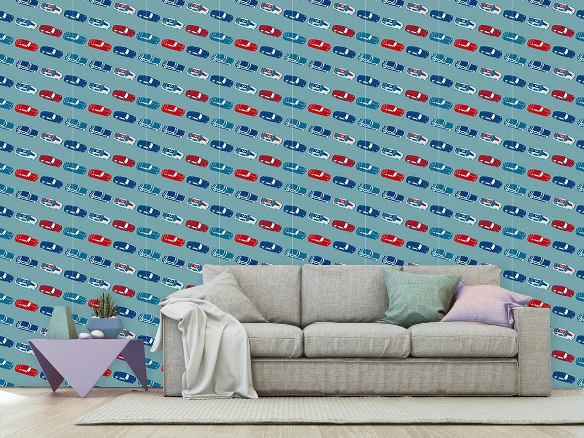 patterned-wallpaper-matchbox-cars