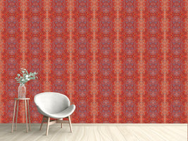 patterned-wallpaper-stained-red