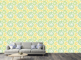 patterned-wallpaper-spirals-in-spring