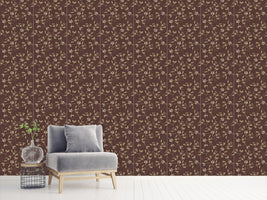 patterned-wallpaper-mistletoe-brown