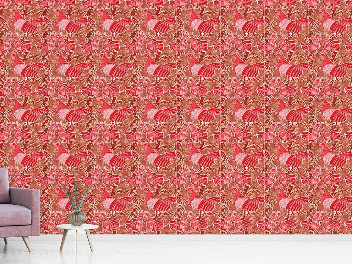 patterned-wallpaper-corinthian-cockfight