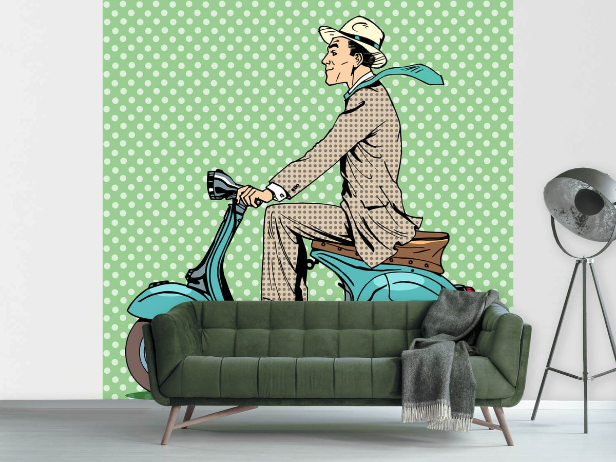 photo-wallpaper-pop-art-vespa-driver