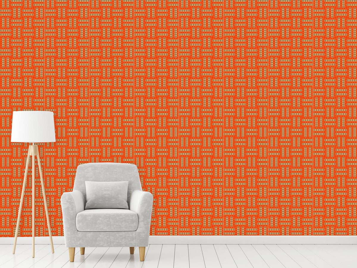 patterned-wallpaper-cross-rectangles