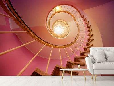 photo-wallpaper-spiral-staircase-in-pink