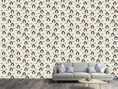 patterned-wallpaper-happy-penguin