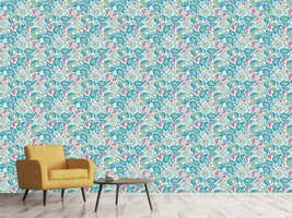 patterned-wallpaper-fantasy-flowers-with-patina