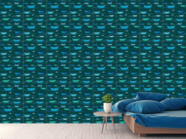 patterned-wallpaper-paper-boats