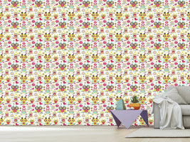 patterned-wallpaper-owl-family