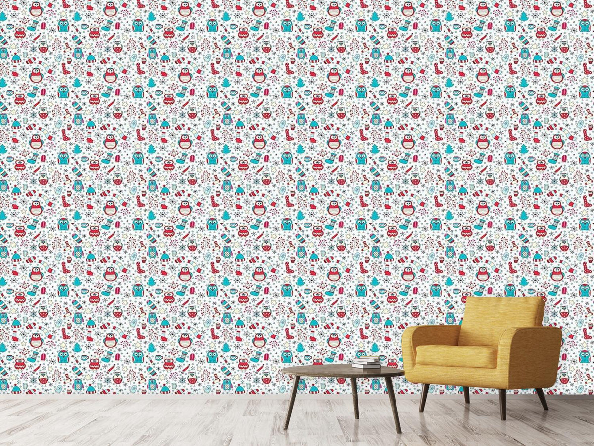 patterned-wallpaper-winter-fun-with-owls