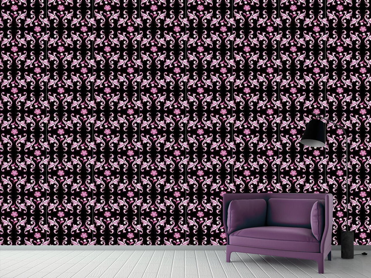 patterned-wallpaper-baroquo-folk-pink