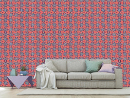 patterned-wallpaper-stone-flowers