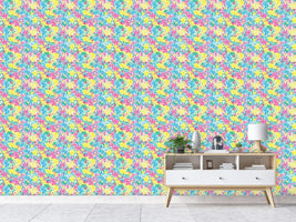 patterned-wallpaper-the-leopard-hides-in-the-flower-bed