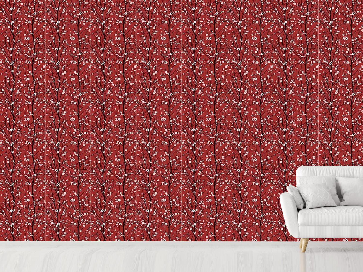 patterned-wallpaper-cherry-tree