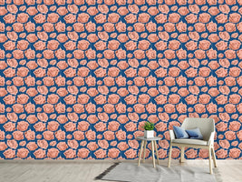 patterned-wallpaper-art-rose-blue