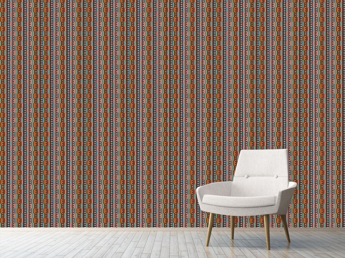 patterned-wallpaper-tribal-color