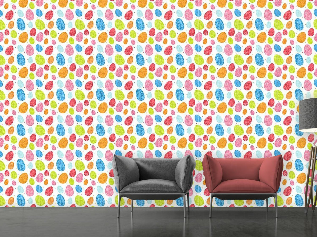 patterned-wallpaper-eggs-dressed-up-to-party