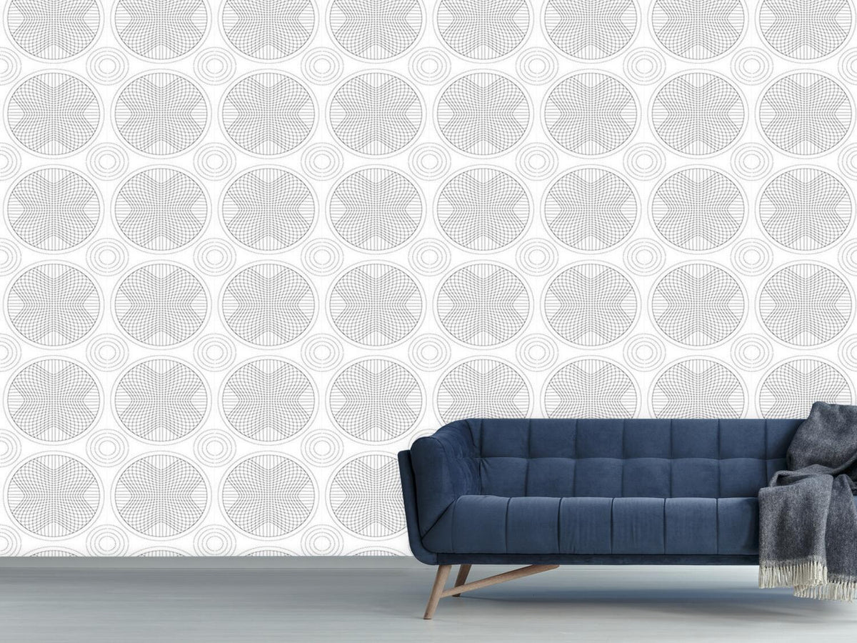 patterned-wallpaper-in-the-circle-grid