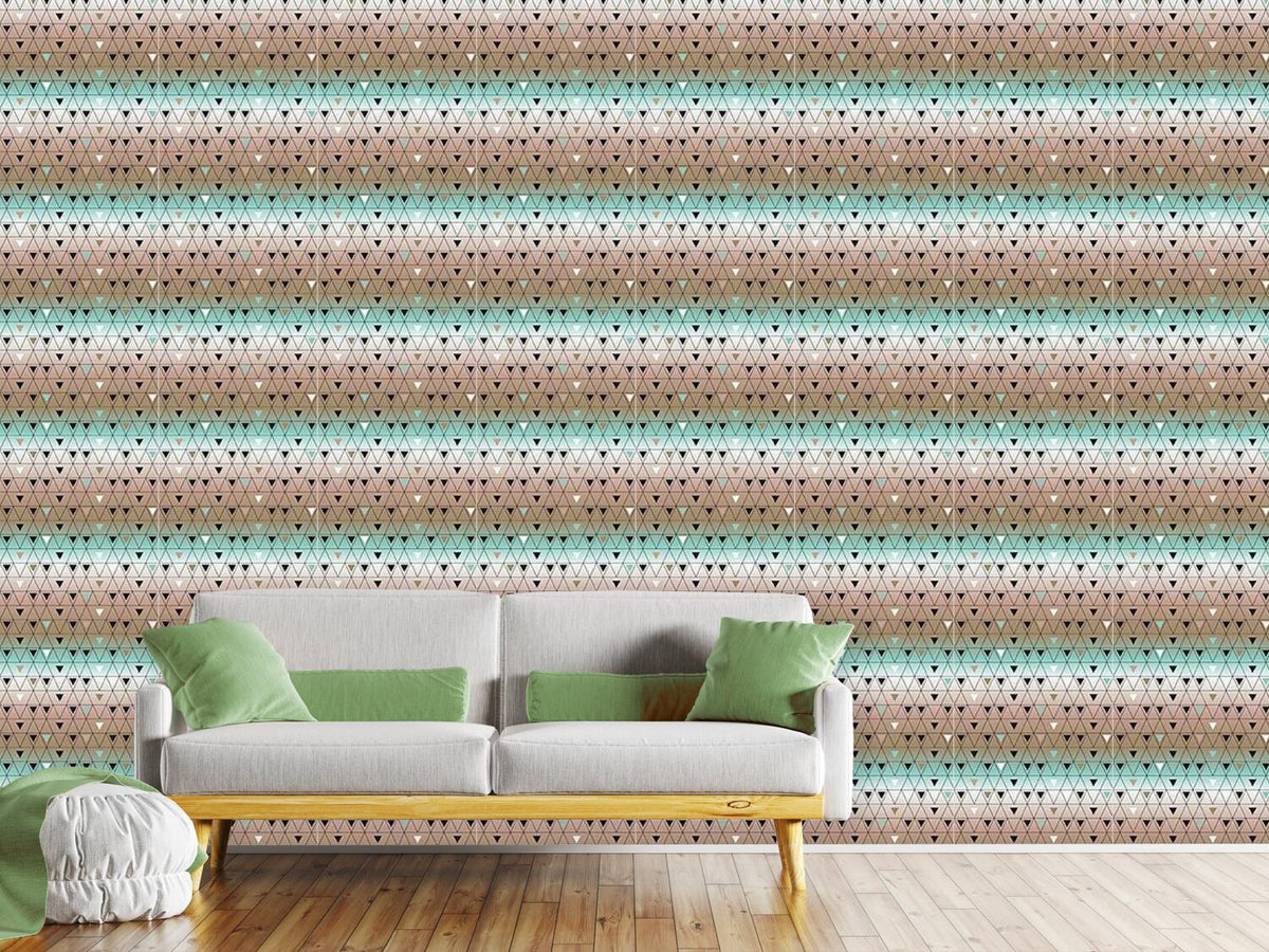 patterned-wallpaper-different-sized-triangles