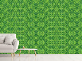 patterned-wallpaper-green-blossom-dream