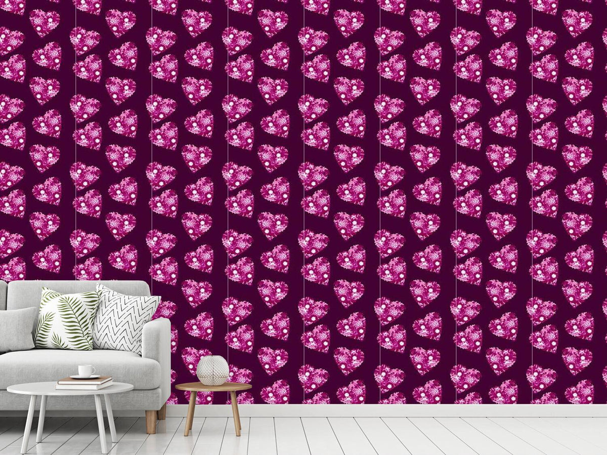 patterned-wallpaper-floral-hearts