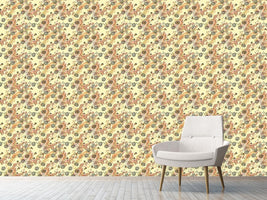 patterned-wallpaper-yellow-flora