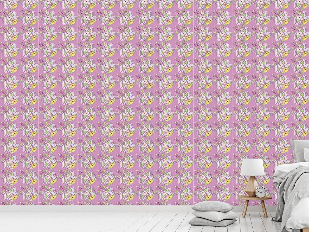 patterned-wallpaper-tiffany-bouquet-lilac