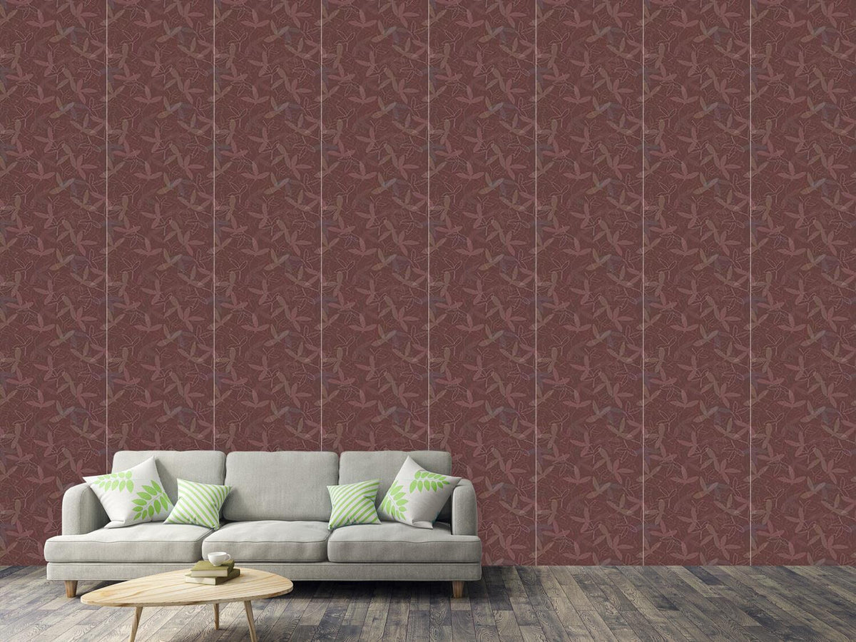 patterned-wallpaper-petal-silhouettes