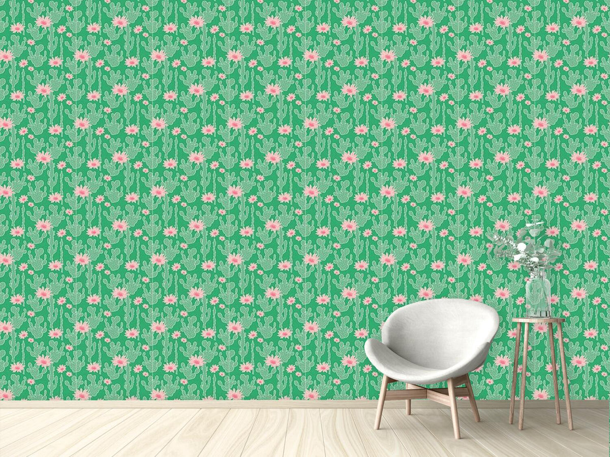 patterned-wallpaper-cactus-in-bloom