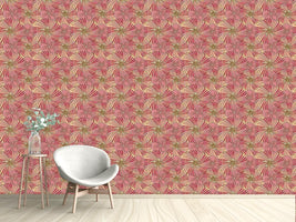 patterned-wallpaper-turning-wheels-apricot