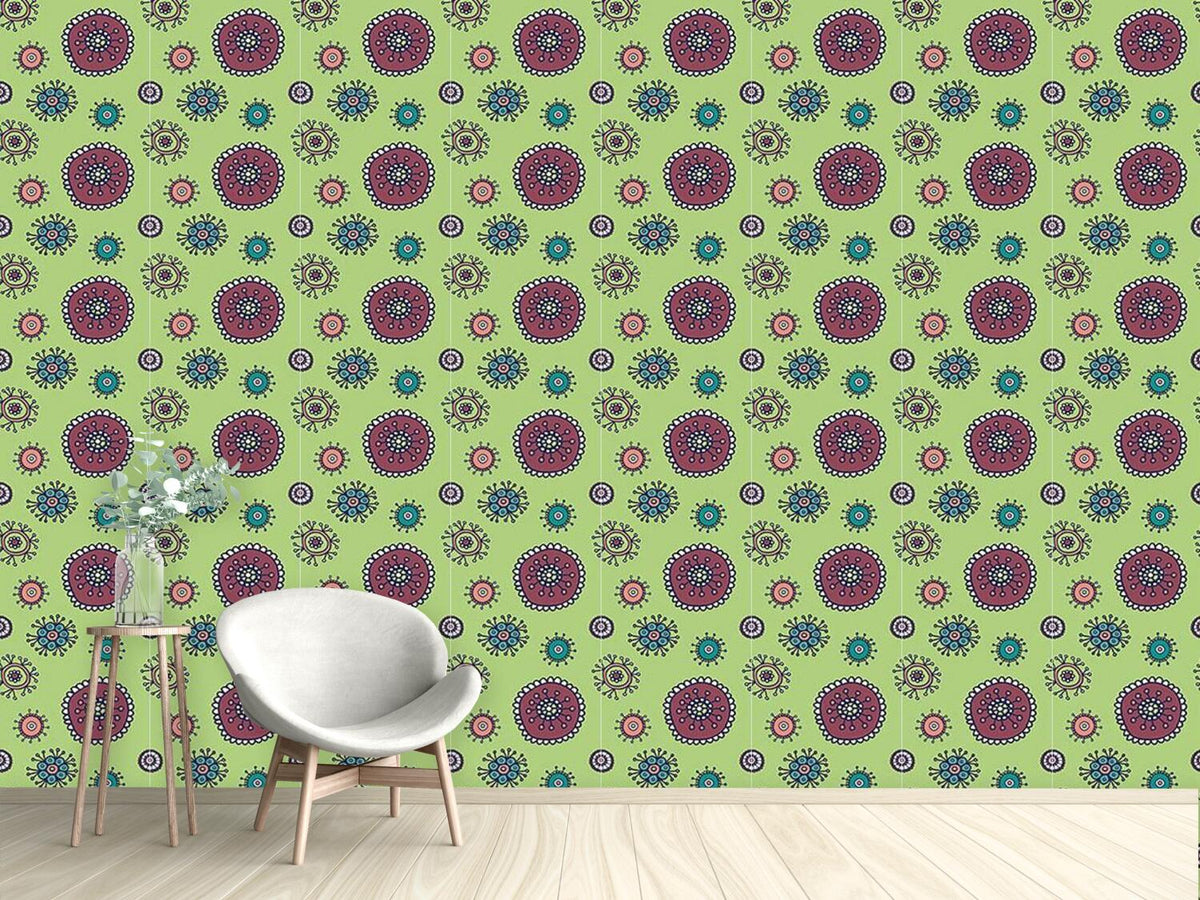 patterned-wallpaper-sweet-flora-green