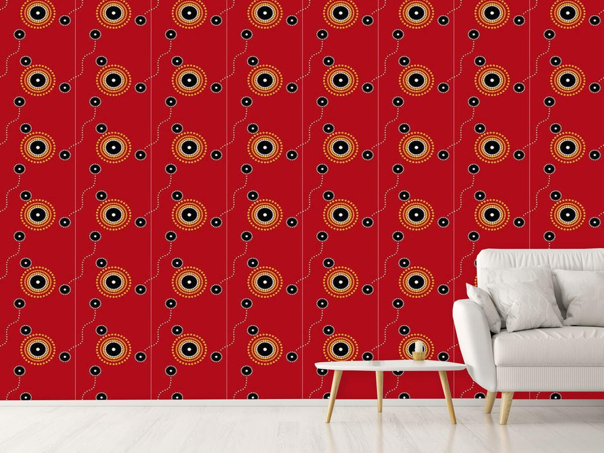 patterned-wallpaper-aborigine-gathering