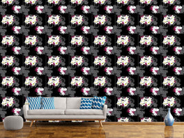 patterned-wallpaper-beach-flowers