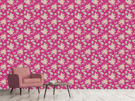 patterned-wallpaper-bouquetpink