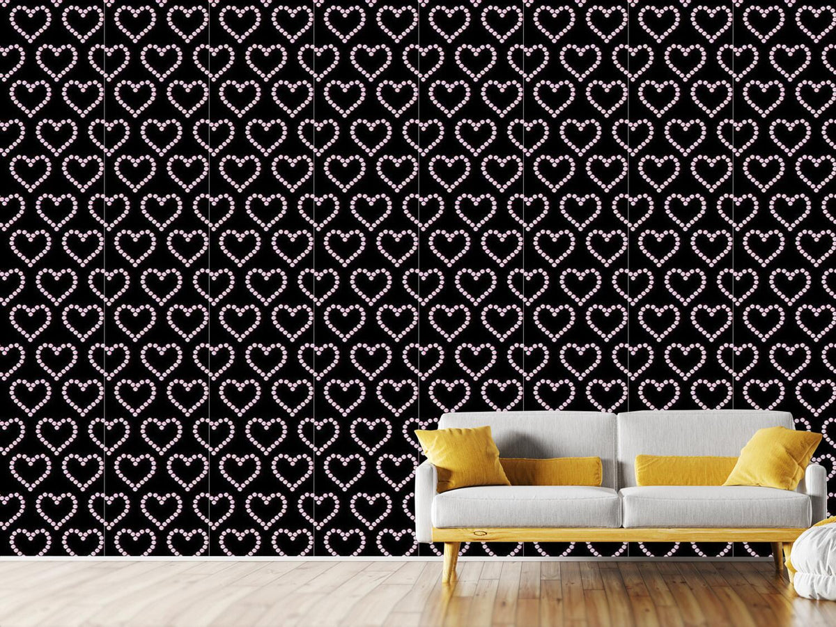 patterned-wallpaper-bejeweled-heart