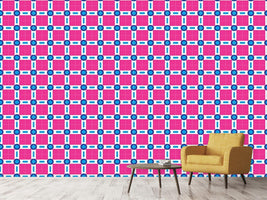 patterned-wallpaper-circles-and-squares-in-miami