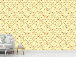 patterned-wallpaper-ethno-branches-yellow