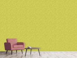 patterned-wallpaper-chestnut-leaves-green