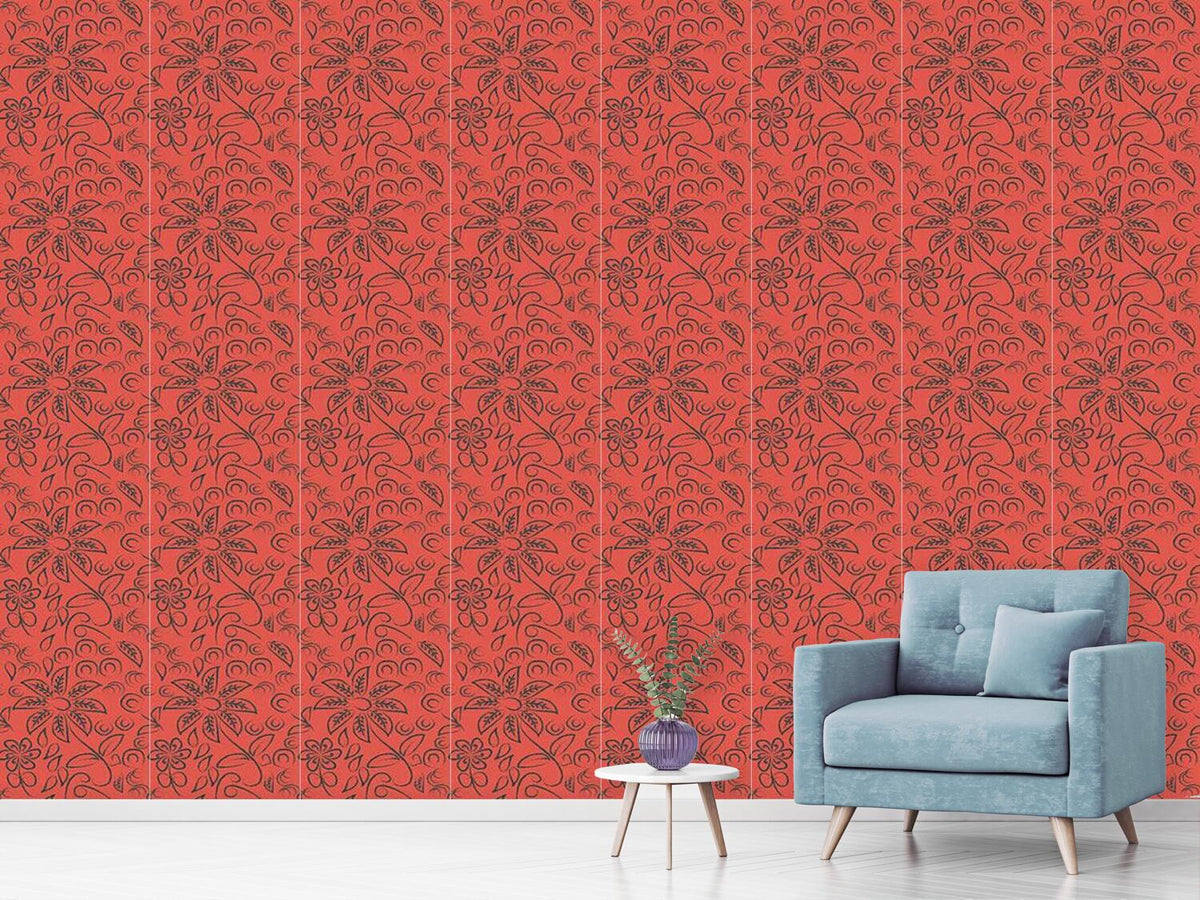 patterned-wallpaper-flores-a-la-tiza