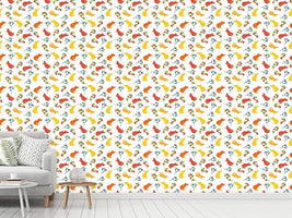 patterned-wallpaper-fox-friends