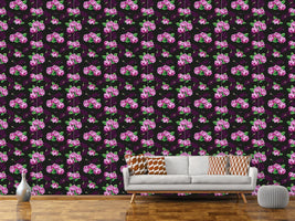 patterned-wallpaper-nostalgic-rose-bouquet