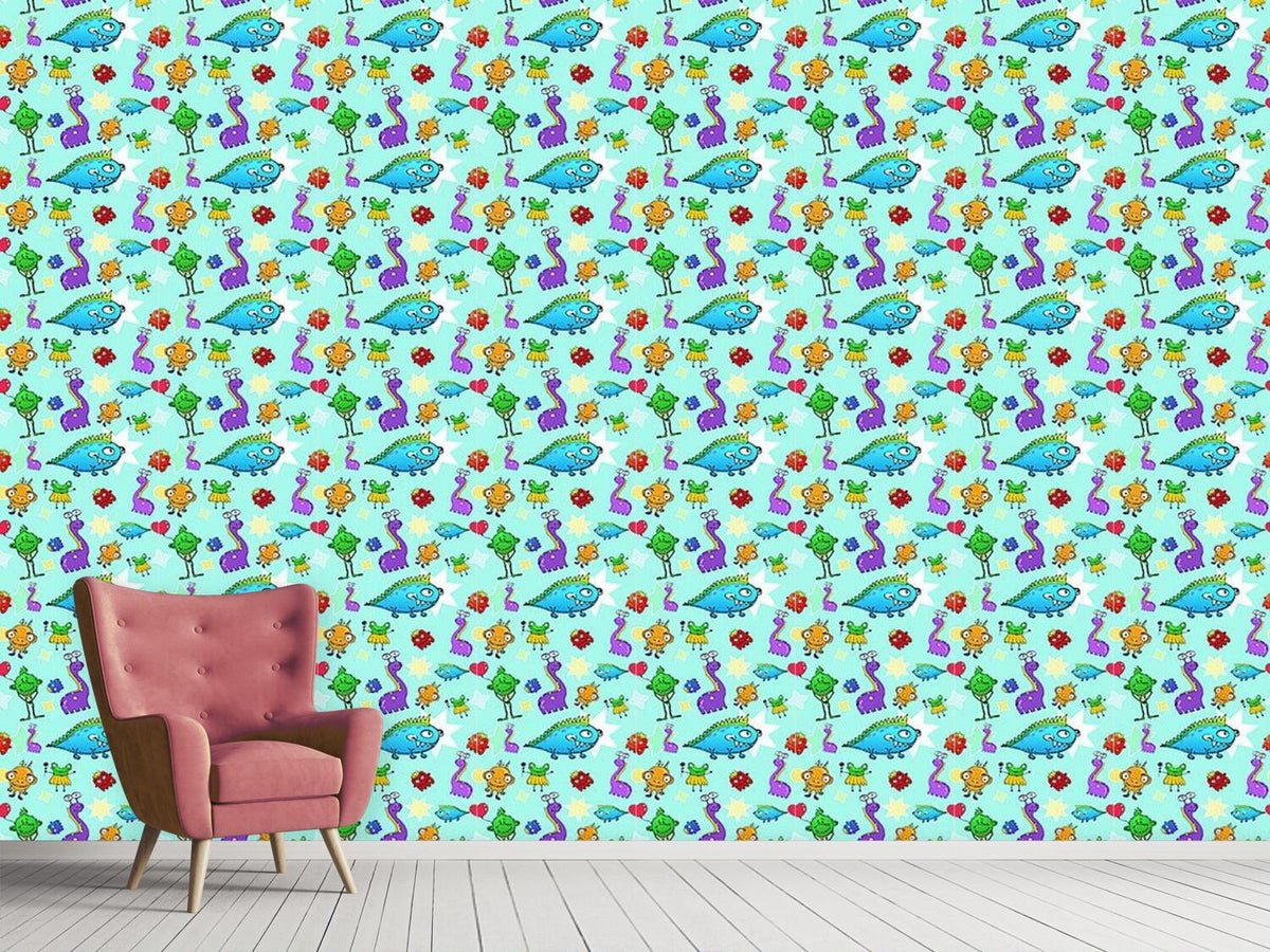 patterned-wallpaper-monster-stars