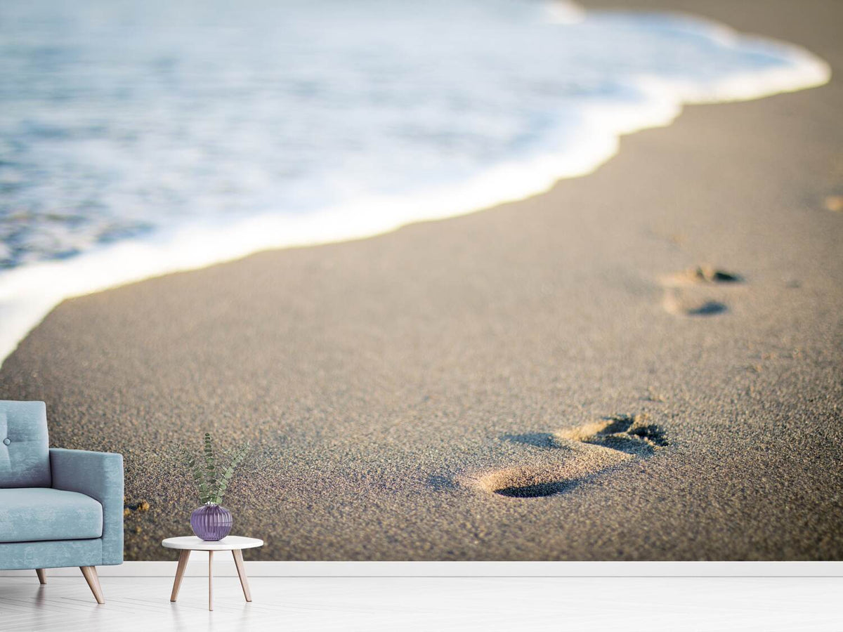 photo-wallpaper-footprints-in-the-sand-on-the-beach