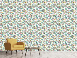 patterned-wallpaper-bouquet